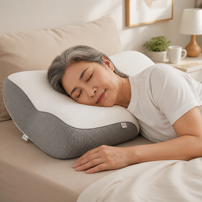 Ergonomic Memory Foam Neck Pillow (Ear Recess)