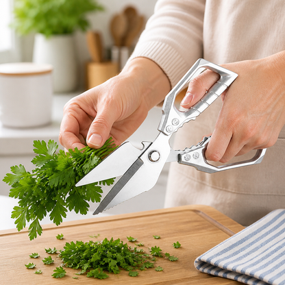 Ergonomic Non-Slip Kitchen Shears (Stainless Steel Blades)