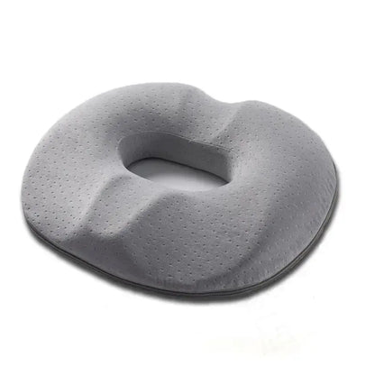 Ergonomic Seat Cushion Memory Foam Tailbone Cutout Removable Cover