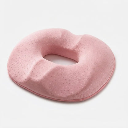Ergonomic Seat Cushion Memory Foam Tailbone Cutout Removable Cover