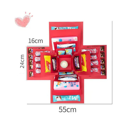 Exploding Gift Box Five-Layer Sturdy Cardboard