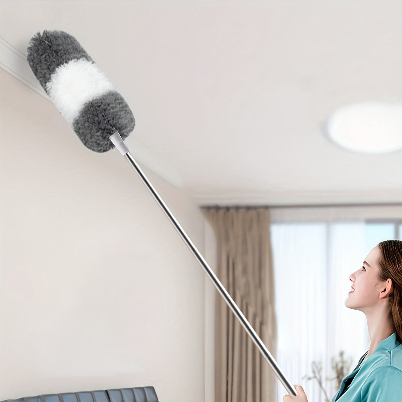 Extendable Duster Flexible Microfiber Head Extends To 140 Cm