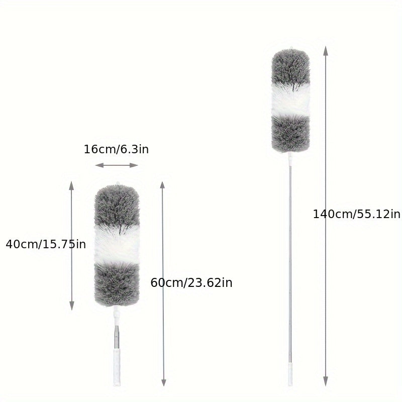 Extendable Duster Flexible Microfiber Head Extends To 140 Cm