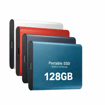 External SSD 128GB High-Speed USB-C Aluminum Casing