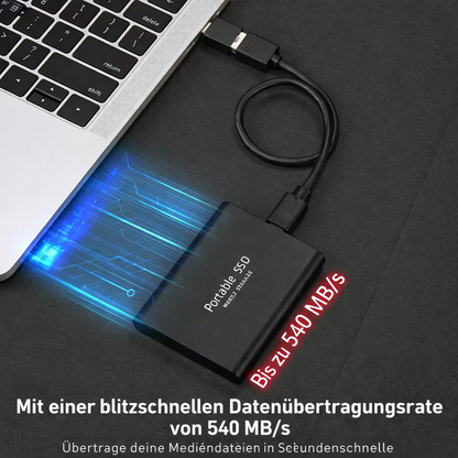 External SSD 128GB High-Speed USB-C Aluminum Casing