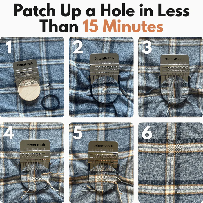 Fabric Repair Kit No-Sew Patch & Reinforcement
