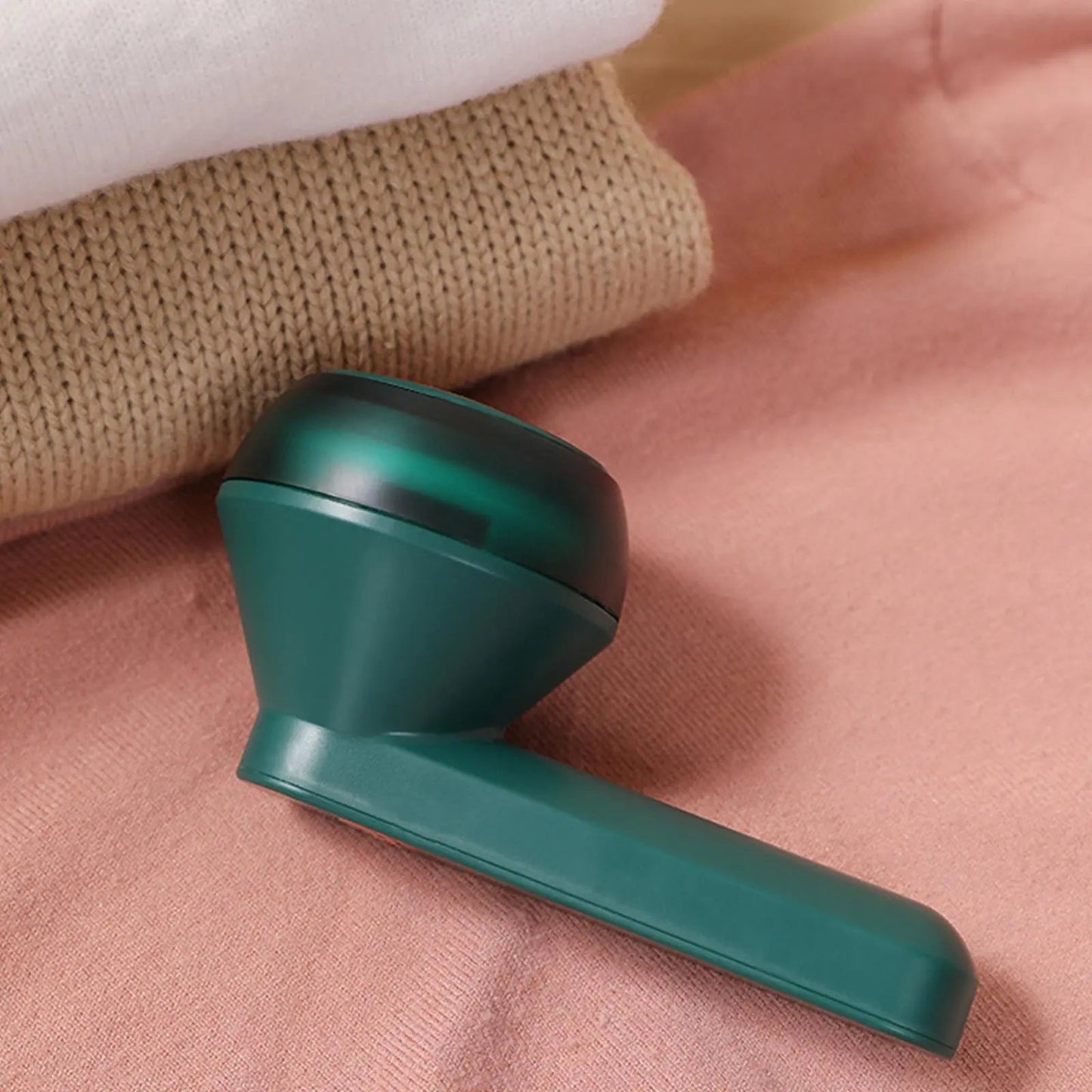 Fabric Shaver Cordless Rechargeable Stainless Steel Blades & Removable Collector