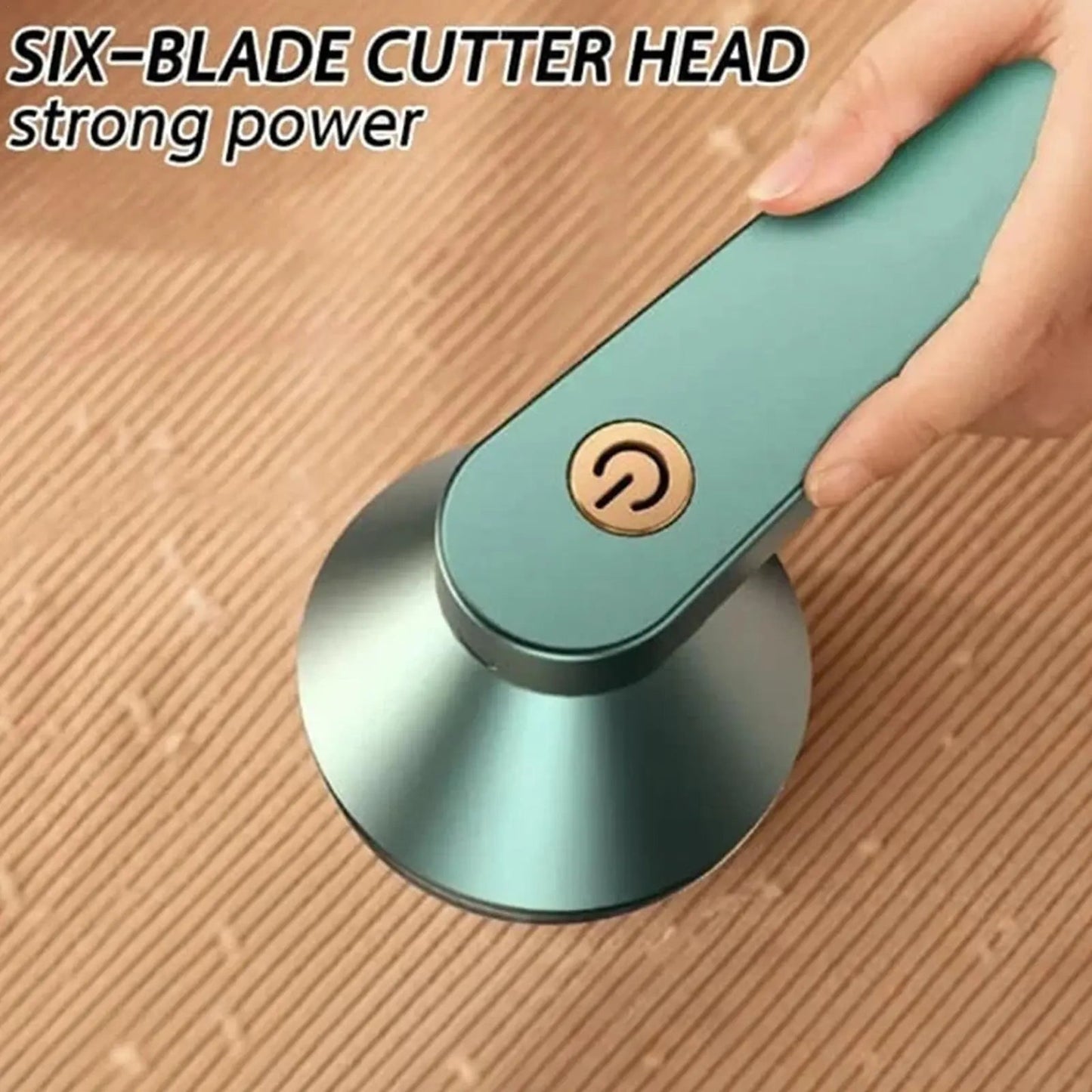 Fabric Shaver Cordless Rechargeable Stainless Steel Blades & Removable Collector