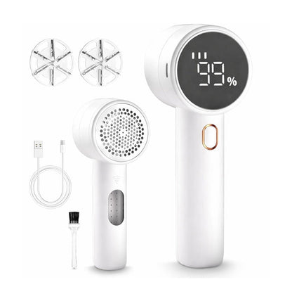 Fabric Shaver LED Display 3-Speed USB-C Rechargeable