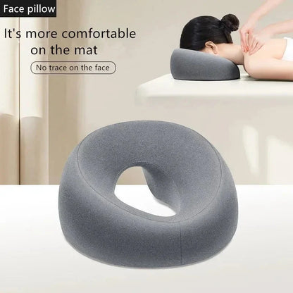 Face Pillow Memory Foam Central Cutout Removable Cover