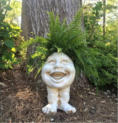 Face Planter Hand-Painted Resin Integrated Drainage UV-Resistant