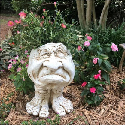 Face Planter Hand-Painted Resin Integrated Drainage UV-Resistant