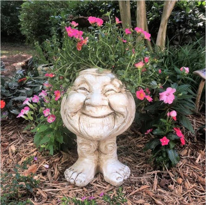 Face Planter Hand-Painted Resin Integrated Drainage UV-Resistant