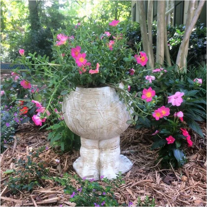 Face Planter Hand-Painted Resin Integrated Drainage UV-Resistant