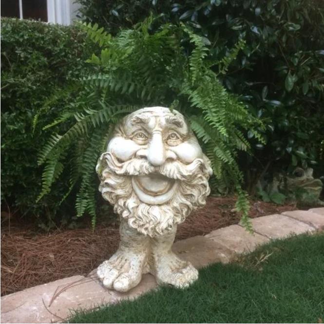 Face Planter Hand-Painted Resin Integrated Drainage UV-Resistant