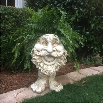 Face Planter Hand-Painted Resin Integrated Drainage UV-Resistant