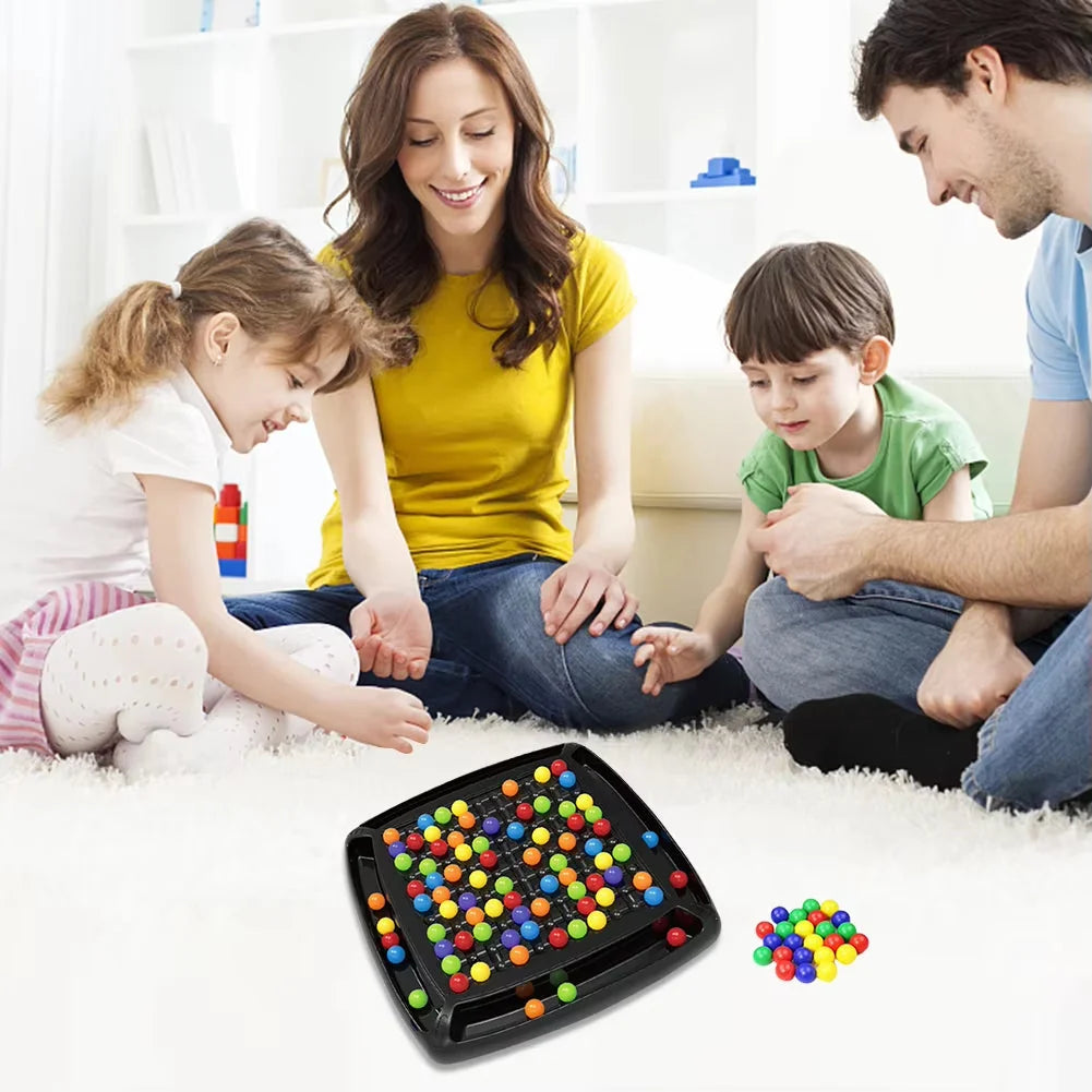 Family Board Game Screen-Free Strategy Set of 80 Marbles