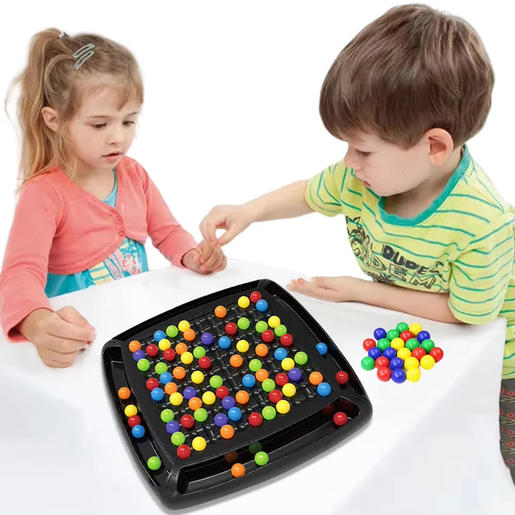 Family Board Game Screen-Free Strategy Set of 80 Marbles