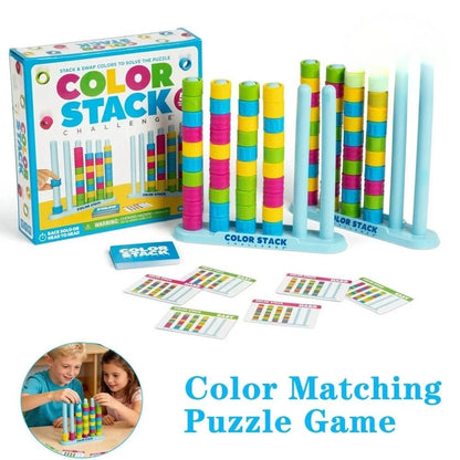 Family Logic Game Fast-Paced Simultaneous Play 50 Challenge Cards