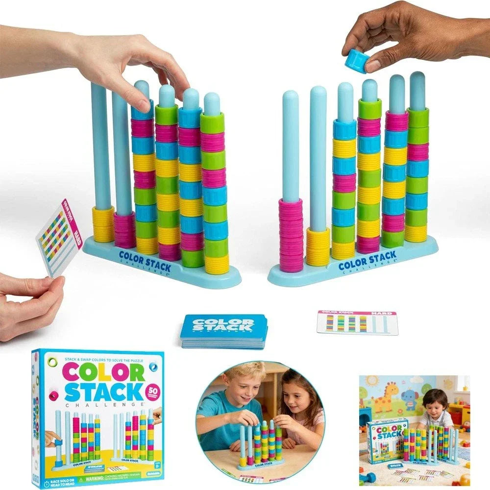 Family Logic Game Fast-Paced Simultaneous Play 50 Challenge Cards