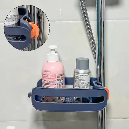 Faucet Organizer One-Button Clamp Elevated Drainage