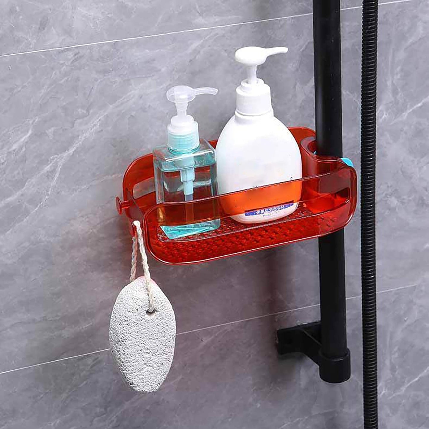 Faucet Organizer One-Button Clamp Elevated Drainage