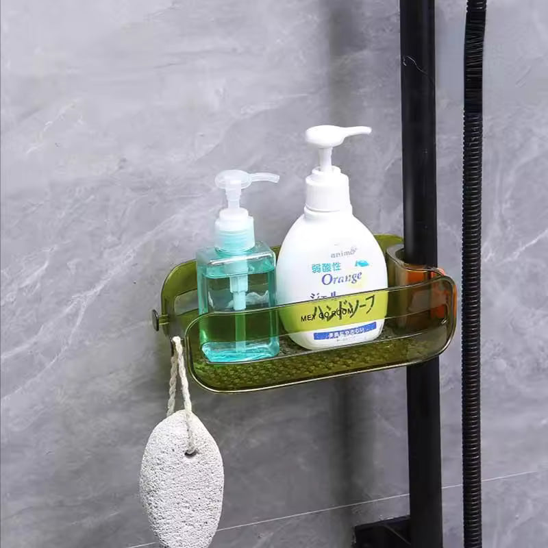 Faucet Organizer One-Button Clamp Elevated Drainage