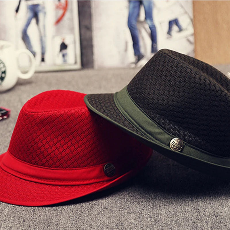 Fedora Hat Breathable Mesh Moisture-Wicking Band