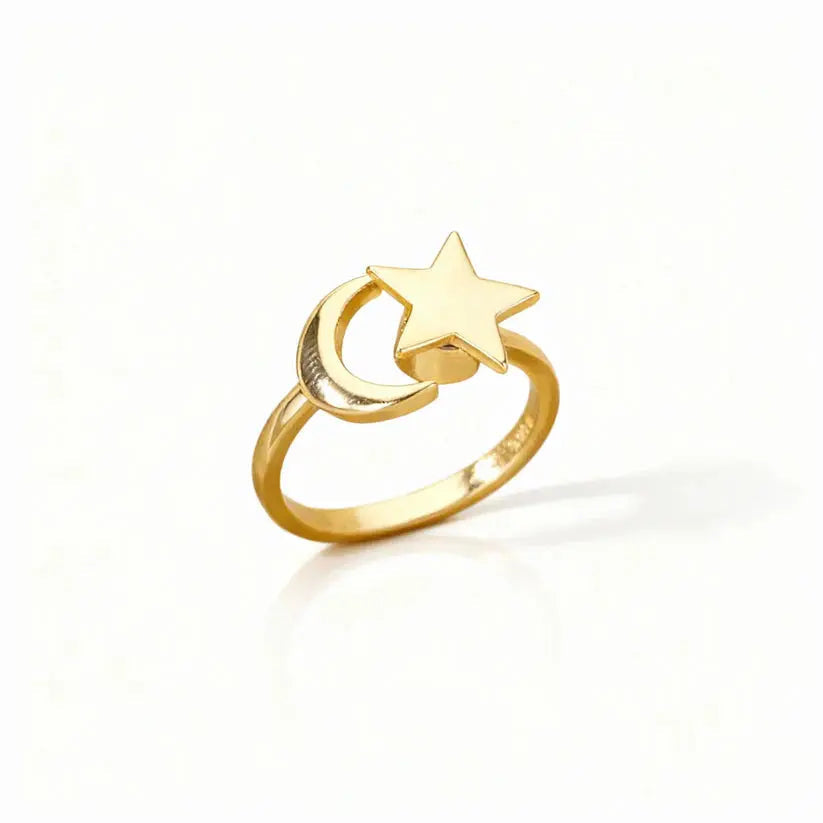 Fidget Ring Silent Rotating Band Adjustable Stainless Steel
