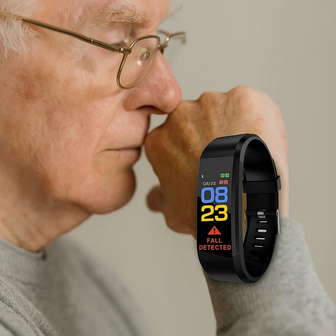Fitness Band Fall Detection Waterproof 7 Day Battery