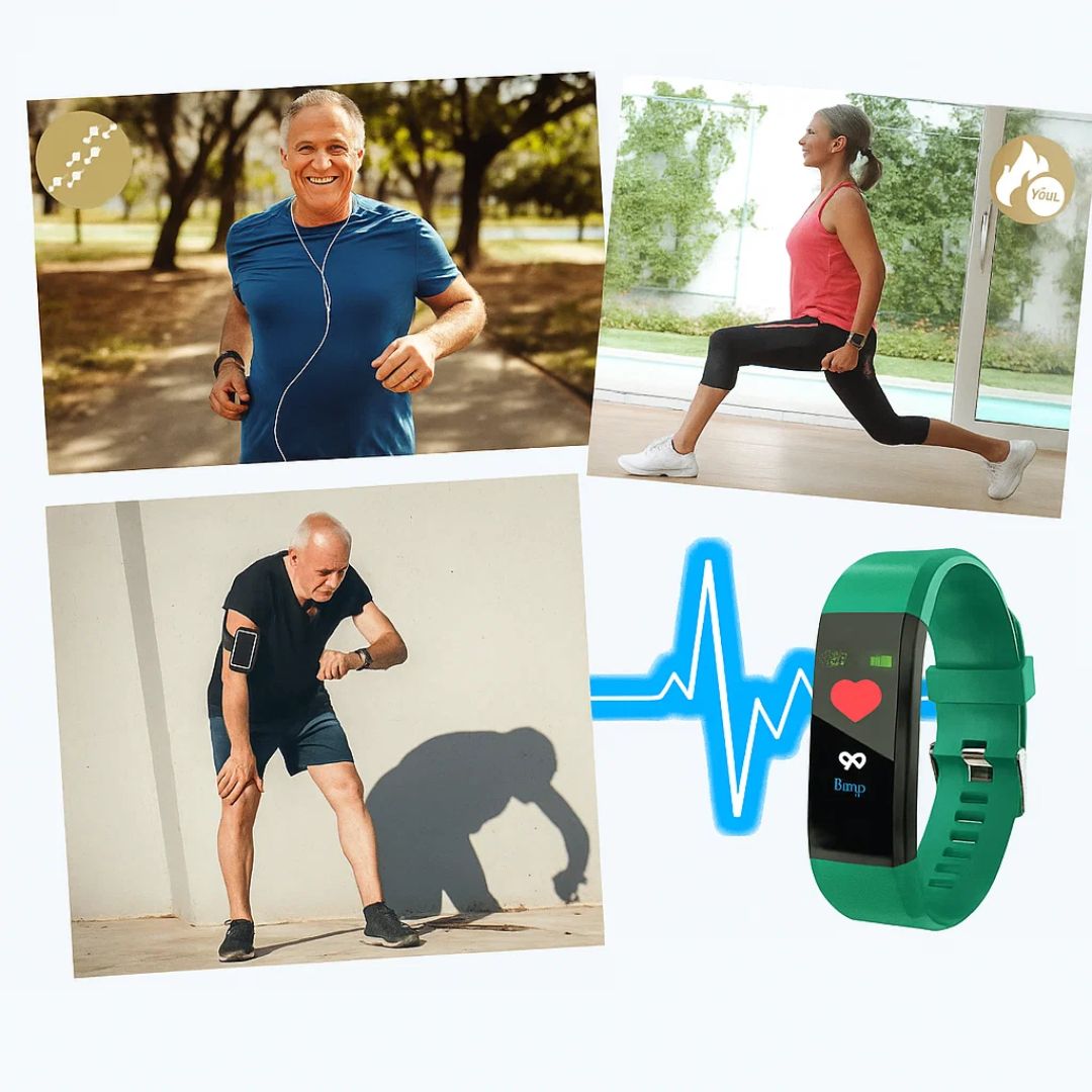 Fitness Band Fall Detection Waterproof 7 Day Battery