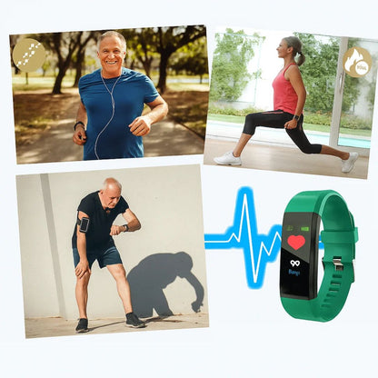 Fitness Band Fall Detection Waterproof 7 Day Battery
