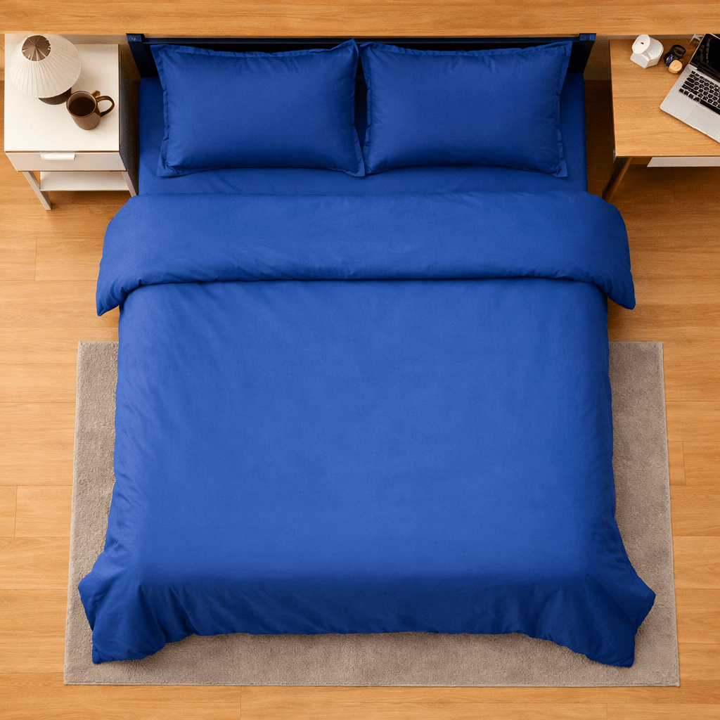 Fitted Bed Sheet 100% Cotton Satin All-Around Elastic