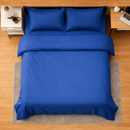 Fitted Bed Sheet 100% Cotton Satin All-Around Elastic