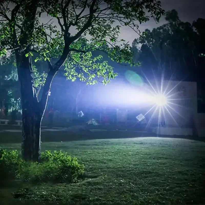 Flashlight 90,000 Lumens Adjustable Zoom IP65 Splash Resistant