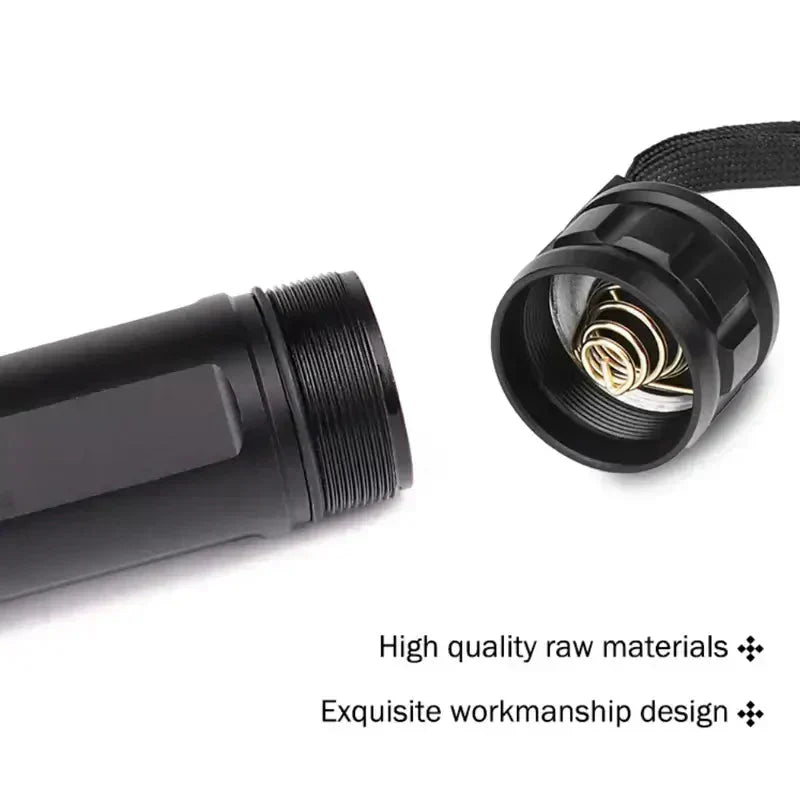 Flashlight 90,000 Lumens Adjustable Zoom IP65 Splash Resistant