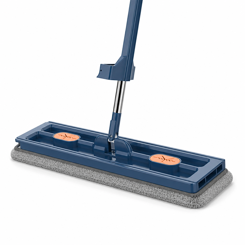 Flat Mop 360° Rotating Self-Wringing Fine-Fiber Pad