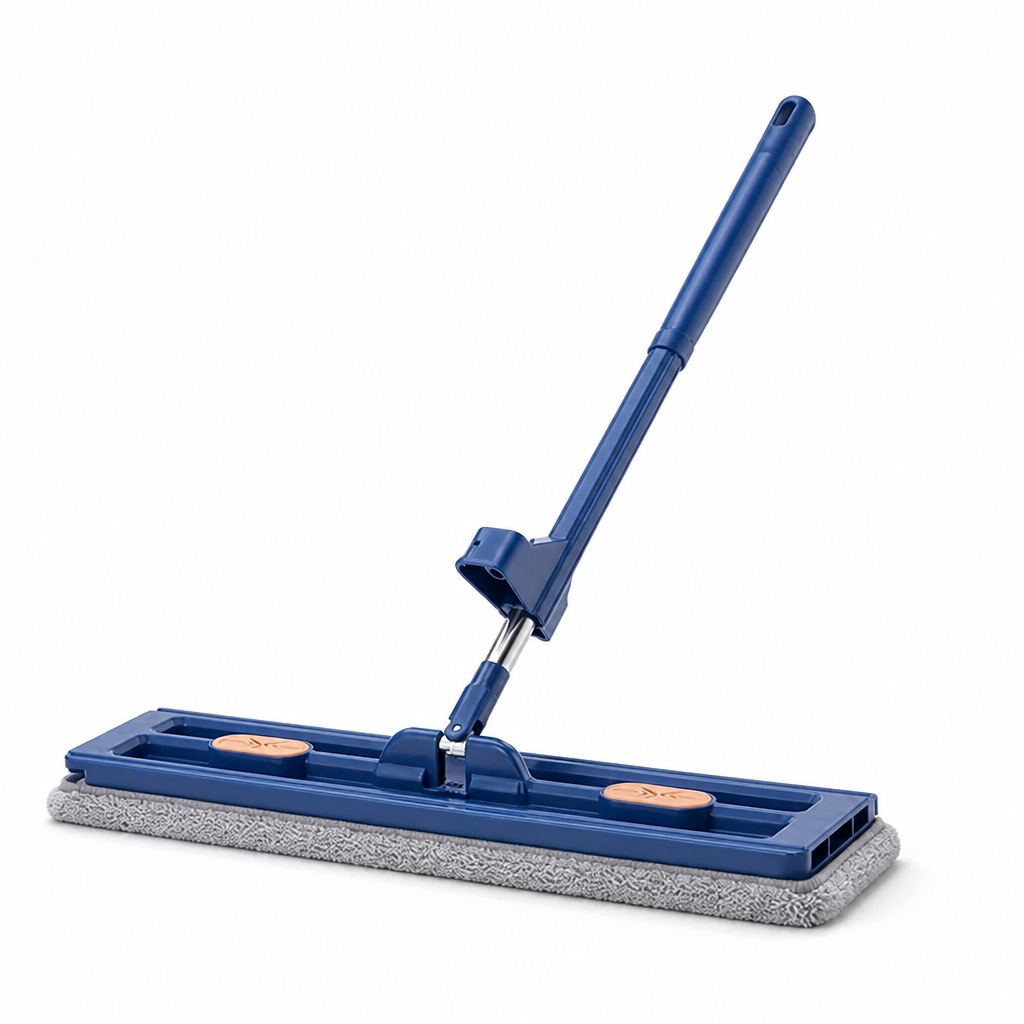 Flat Mop 360° Rotating Self-Wringing Fine-Fiber Pad