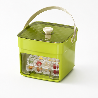 Flexible Push-Out Ice Cube Tray (Integrated Storage Box)