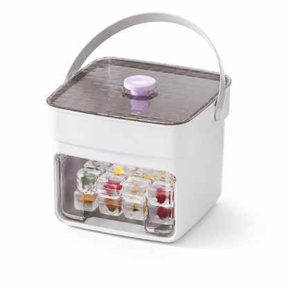 Flexible Push-Out Ice Cube Tray (Integrated Storage Box)