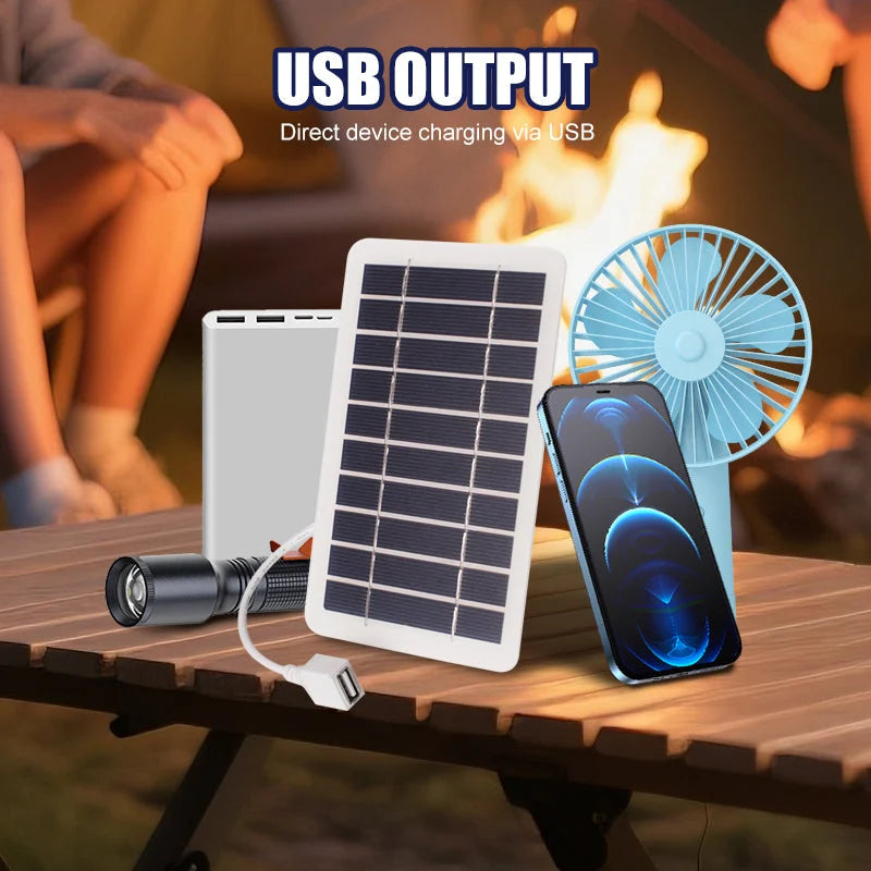 Flexible Solar Panel Bendable Weatherproof 5V USB Output