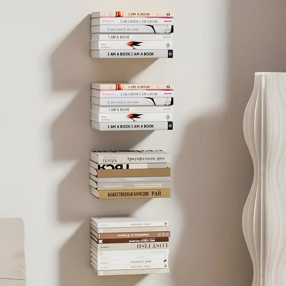 Floating Bookshelf Hidden Bracket & Painted Iron