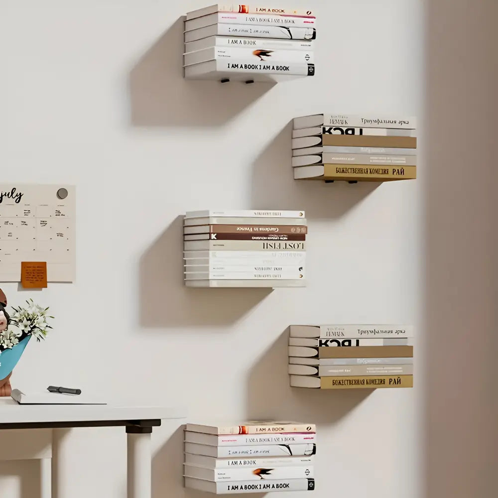 Floating Bookshelf Hidden Bracket & Painted Iron