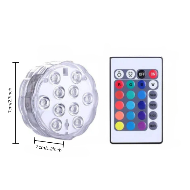 Floating Pool Light Color-Changing & Remote Control IP68 Waterproof