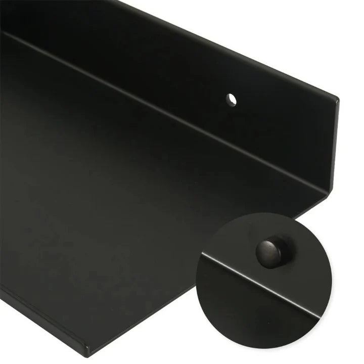 Floating Wall Shelf Concealed Mount Powder-Coated Metal