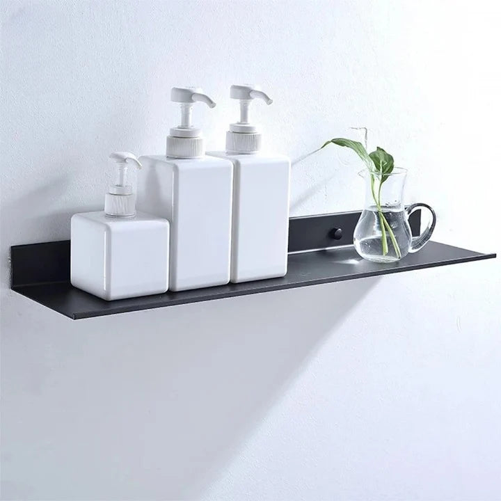 Floating Wall Shelf Concealed Mount Powder-Coated Metal