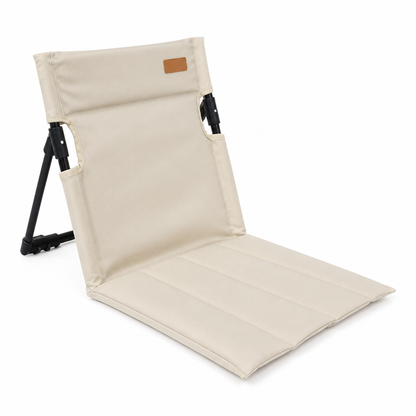 Floor Chair Foldable Adjustable Backrest Padded Oxford Fabric