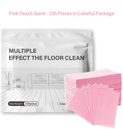 Floor Cleaning Wipes Dissolvable Streak-Free Pack Of 100