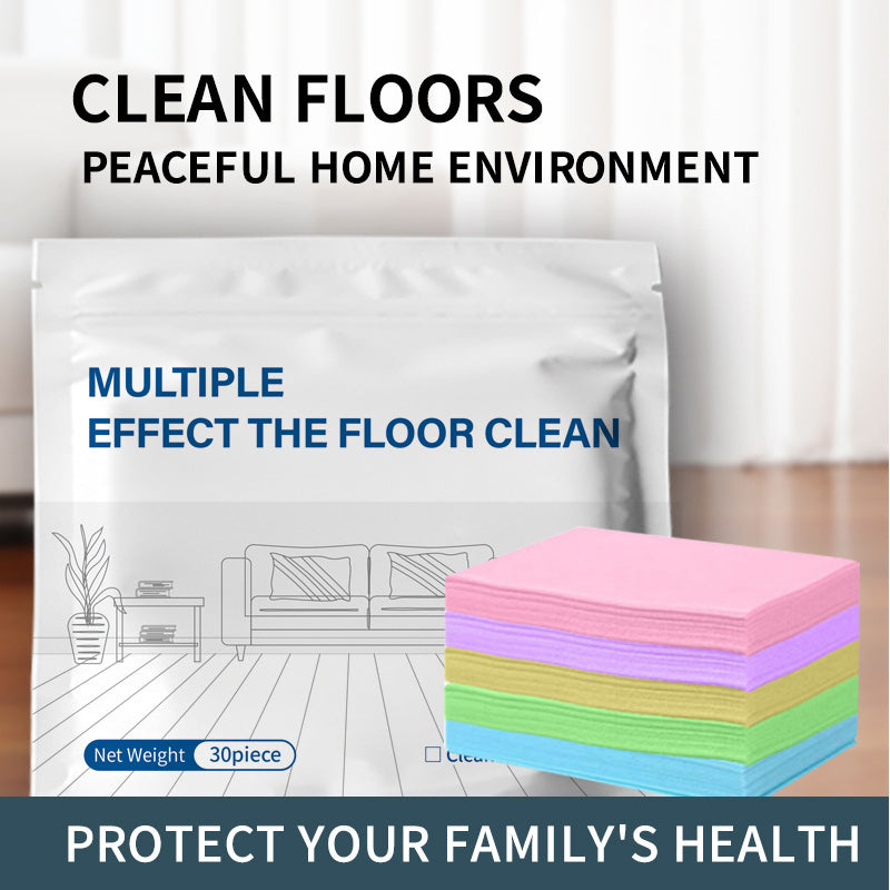 Floor Cleaning Wipes Dissolvable Streak-Free Pack Of 100
