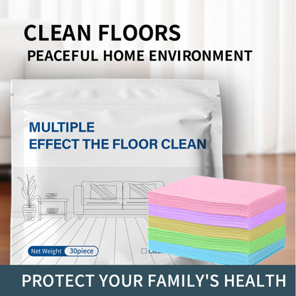 Floor Cleaning Wipes Dissolvable Streak-Free Pack Of 100